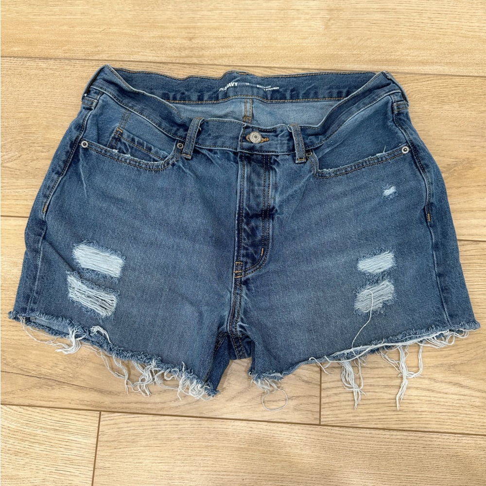 Old Navy Distressed High Rise Shorts